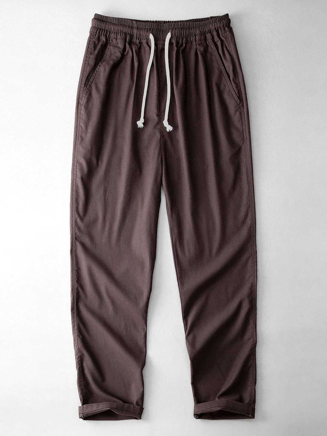 Long Sleeve Linen Cotton Shirt With Pocket & Straight Leg Linen Pants
