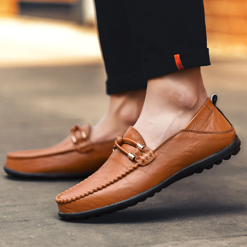 Genuine Leather Mens Loafers with Ergonomic Comfort Sole | Black Stylish Design for All-Day Wear 6