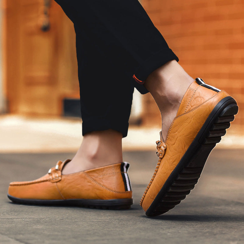 Genuine Leather Mens Loafers with Ergonomic Comfort Sole | Black Stylish Design for All-Day Wear 8