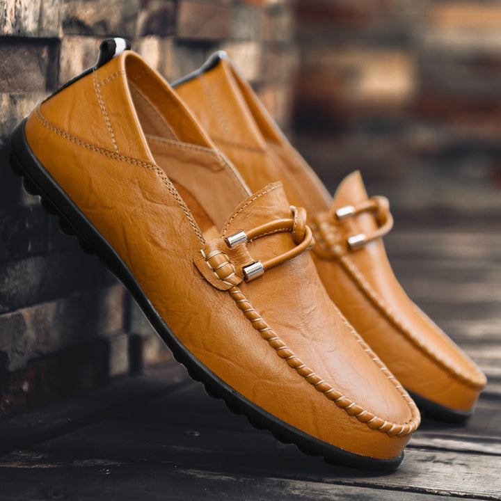 Genuine Leather Mens Loafers with Ergonomic Comfort Sole | Black Stylish Design for All-Day Wear 2