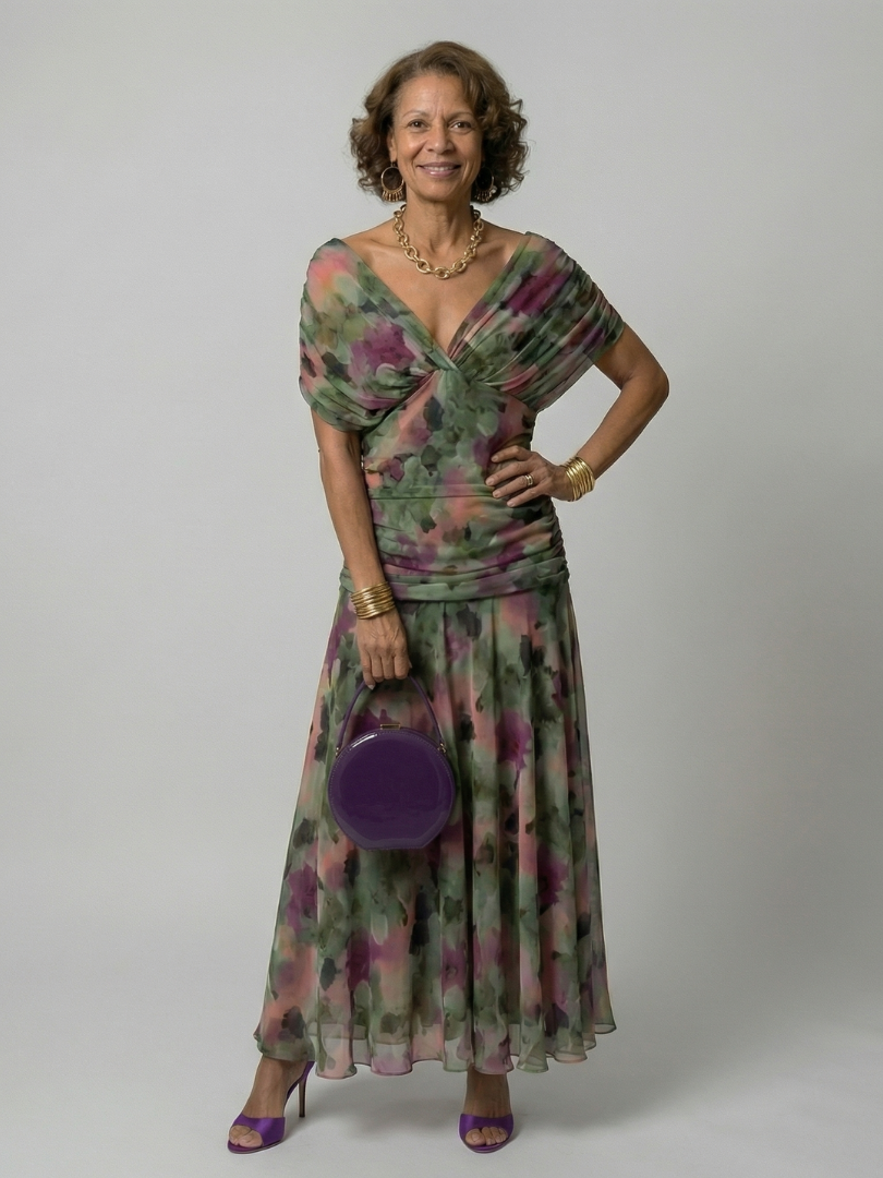 Calen | Off-Shoulder Flow Midi Dress