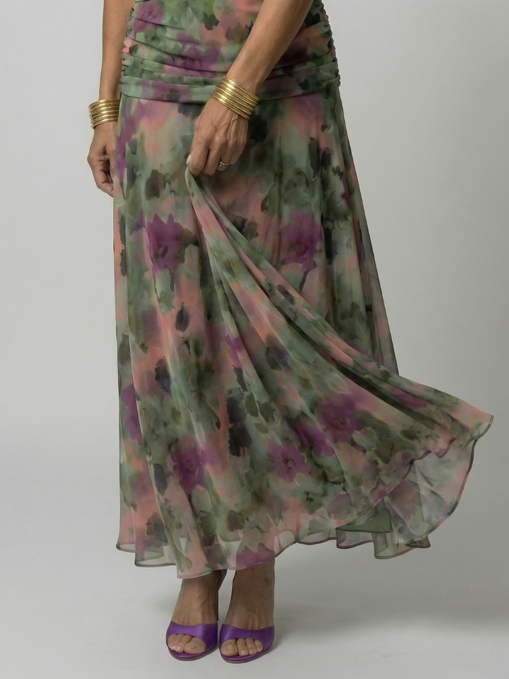 Calen | Off-Shoulder Flow Midi Dress