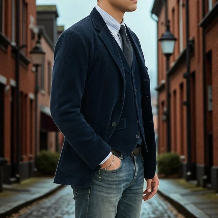 Tommy | 2-Piece Set: Blazer and Velvet Vest