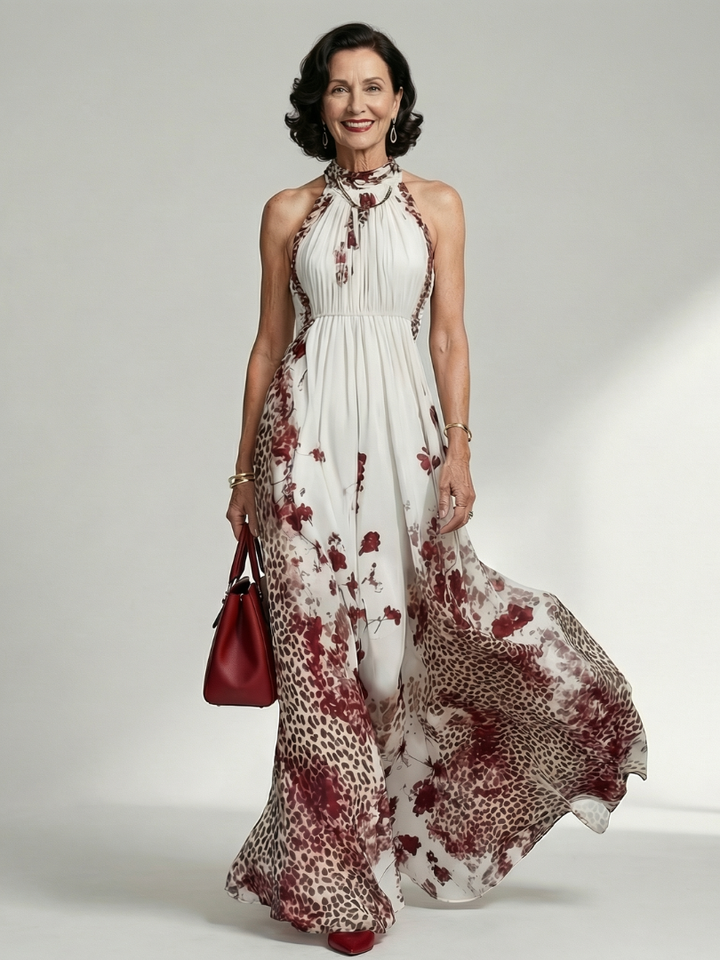 Orlune | Folding White Maxi Dress