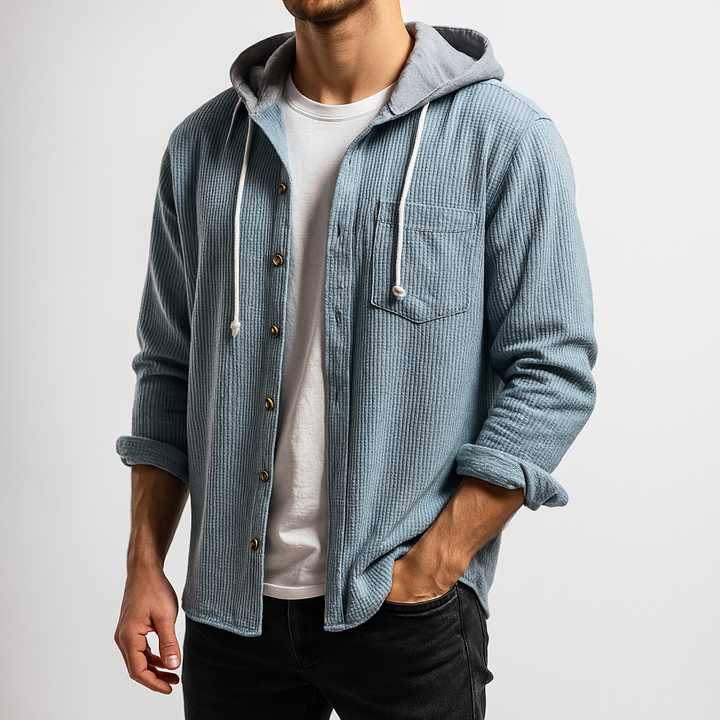 Mason Corduroy Hooded Shirt