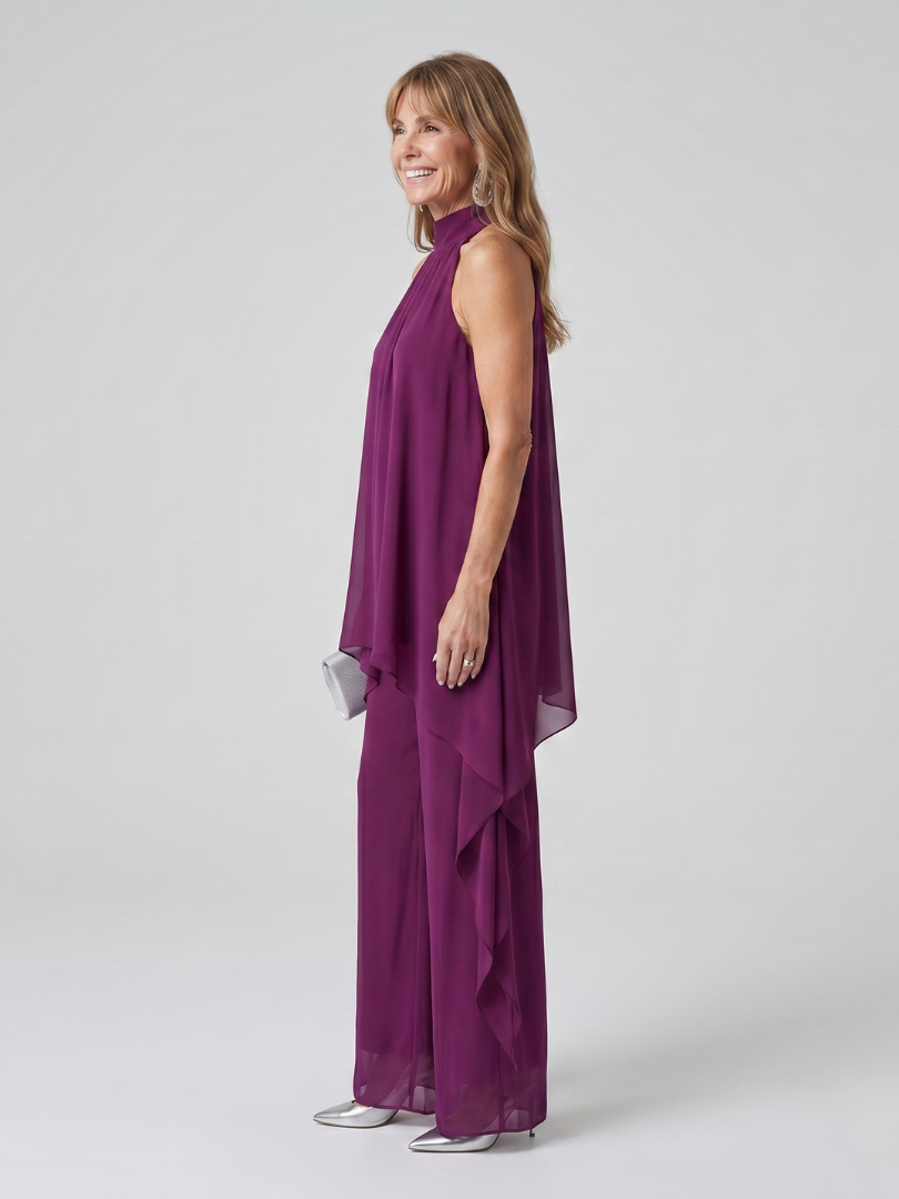 Bearim | Halter Neck Asymmetrical Tunic Set