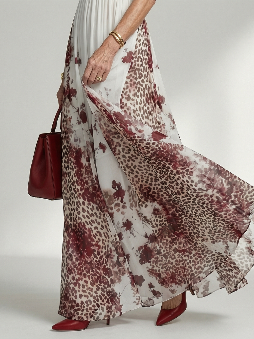Orlune | Folding White Maxi Dress