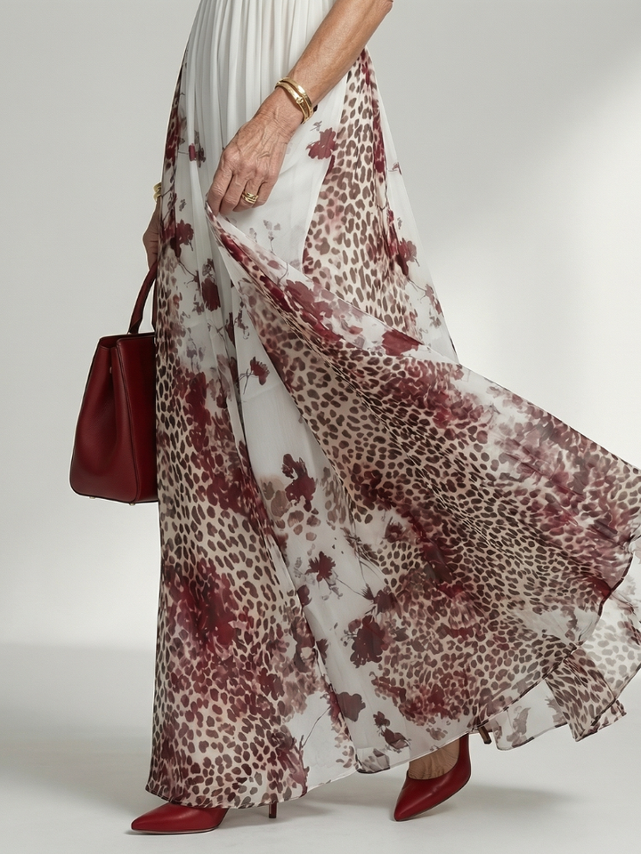 Orlune | Folding White Maxi Dress