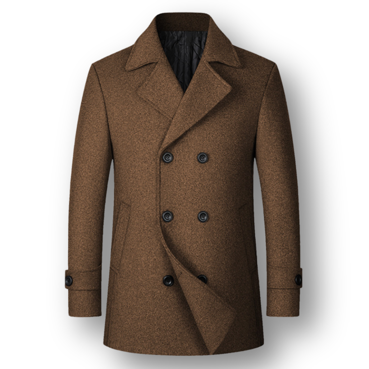 Silvan | Elegant Double-Breasted Coat in Premium Wool