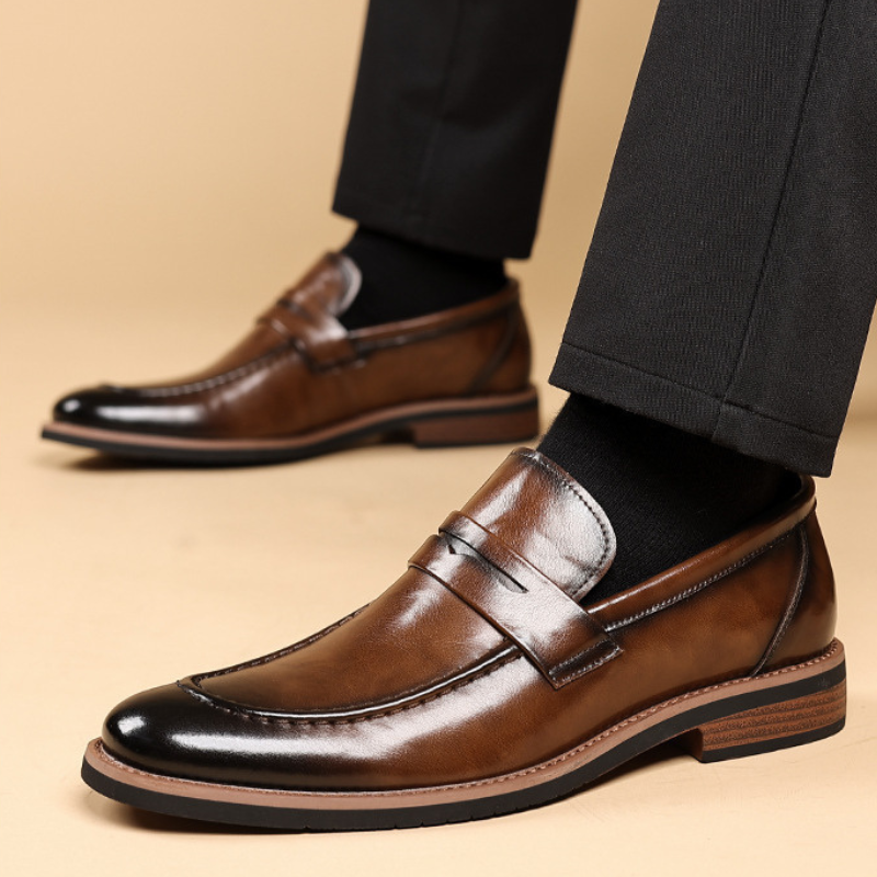 Italian Leather Loafers with Cushioned Footbed | Comfortable Everyday Style 4