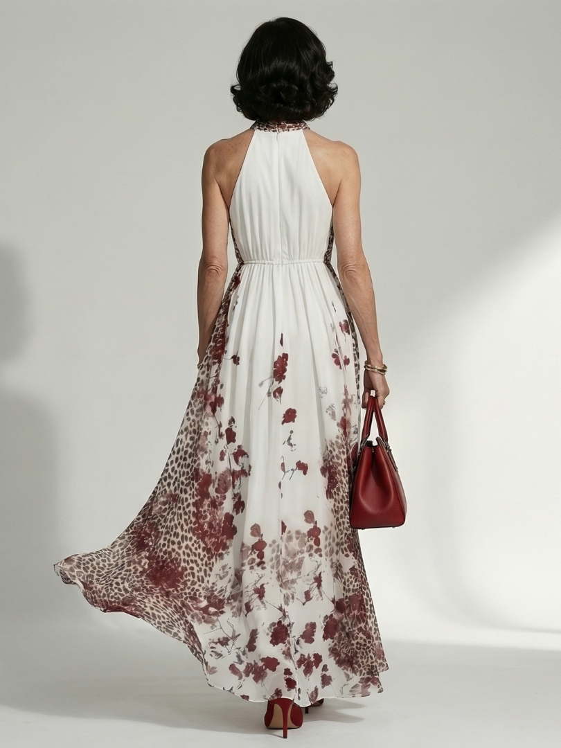 Orlune | Folding White Maxi Dress