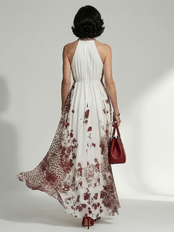 Orlune | Folding White Maxi Dress