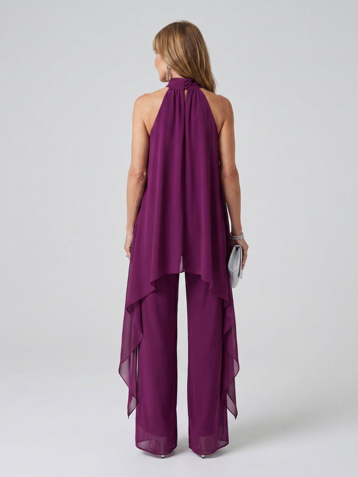 Bearim | Halter Neck Asymmetrical Tunic Set