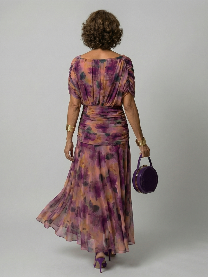 Calen | Off-Shoulder Flow Midi Dress