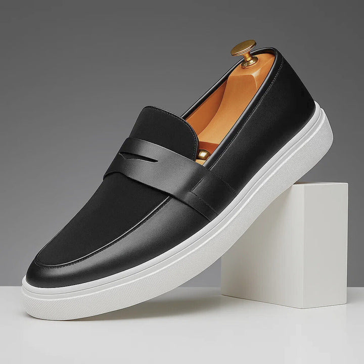 Lusso Collection | Black Loafers for Women with Cushioned Footbed | Stylish Comfort for Everyday Wear 7