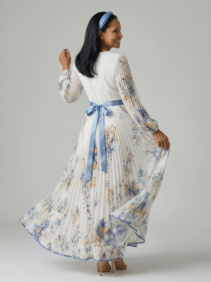 Rielle | Pleated Midi Dress