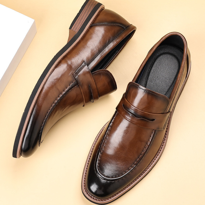 Italian Leather Loafers with Cushioned Footbed | Comfortable Everyday Style 2