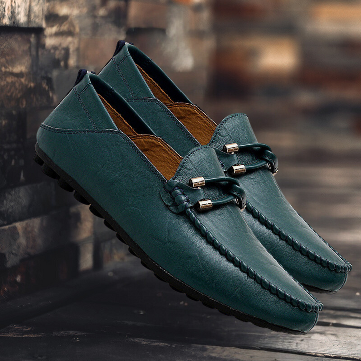 Genuine Leather Mens Loafers with Ergonomic Comfort Sole | Black Stylish Design for All-Day Wear 4