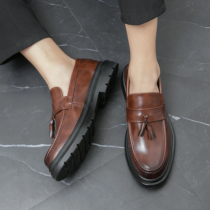 Belmont Collection | Leather Loafers with Decorative Tassels | Comfortable Fit for Stylish All-Day Wear 8
