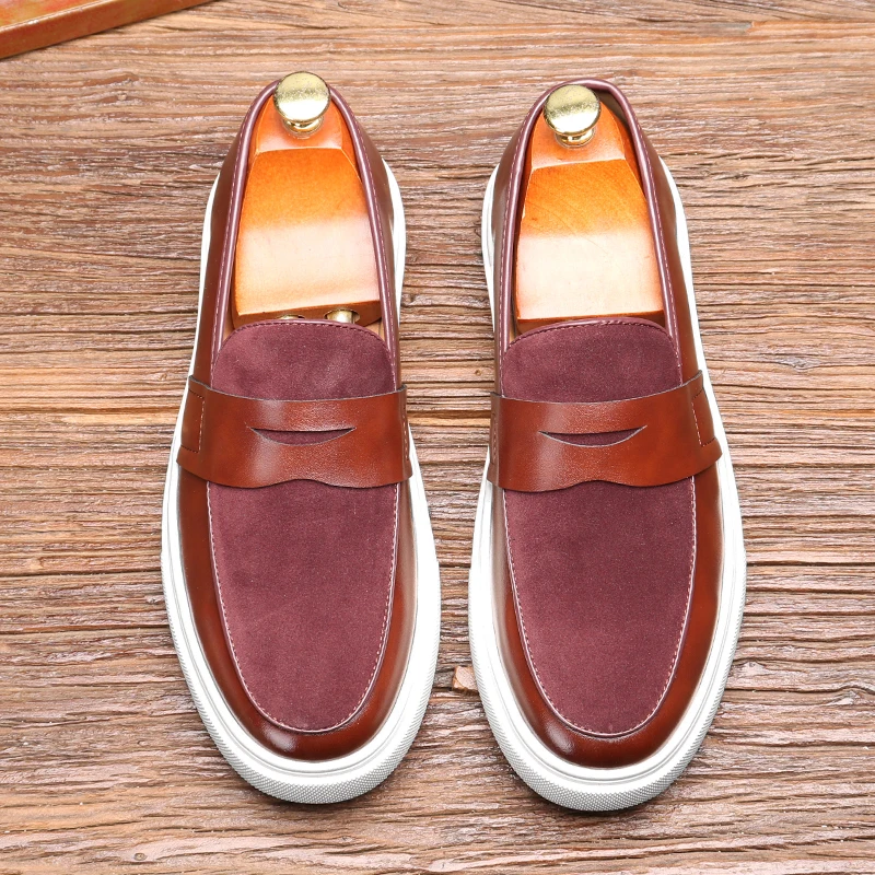 Lusso Collection | Black Loafers for Women with Genuine Leather and Penny Strap | Stylish Comfort for All-Day Wear 2