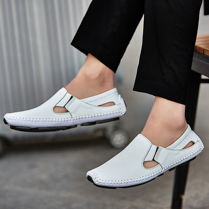 Genuine Leather Sandals for Women with Cushioned Footbed | Adjustable Strap for All-Day Comfort 10