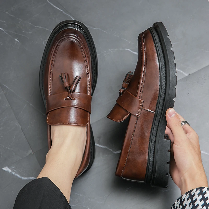 Belmont Collection | Leather Loafers with Decorative Tassels | Comfortable Fit for Stylish All-Day Wear 6