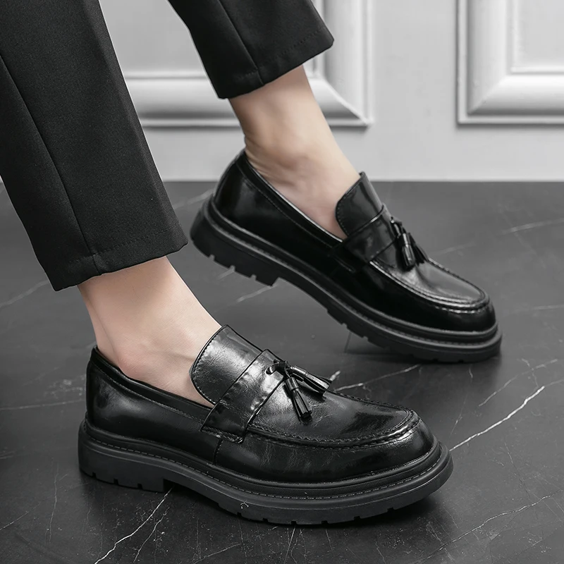 Belmont Collection | Leather Loafers with Decorative Tassels | Comfortable Fit for Stylish All-Day Wear 11