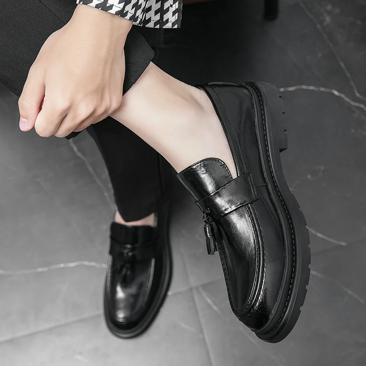 Belmont Collection | Leather Loafers with Decorative Tassels | Comfortable Fit for Stylish All-Day Wear 14