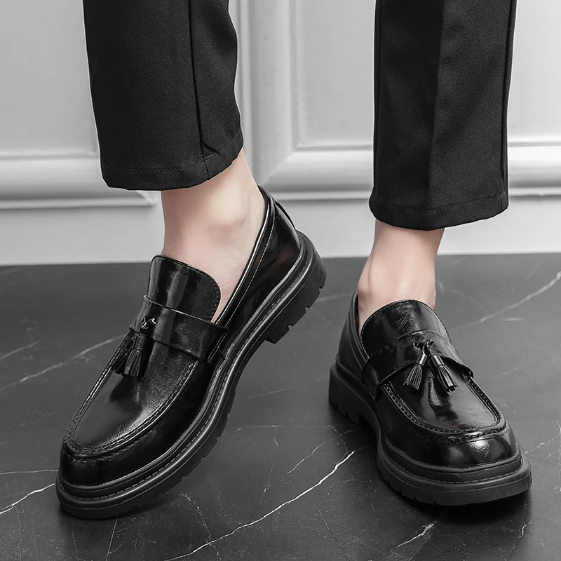 Belmont Collection | Leather Loafers with Decorative Tassels | Comfortable Fit for Stylish All-Day Wear 17