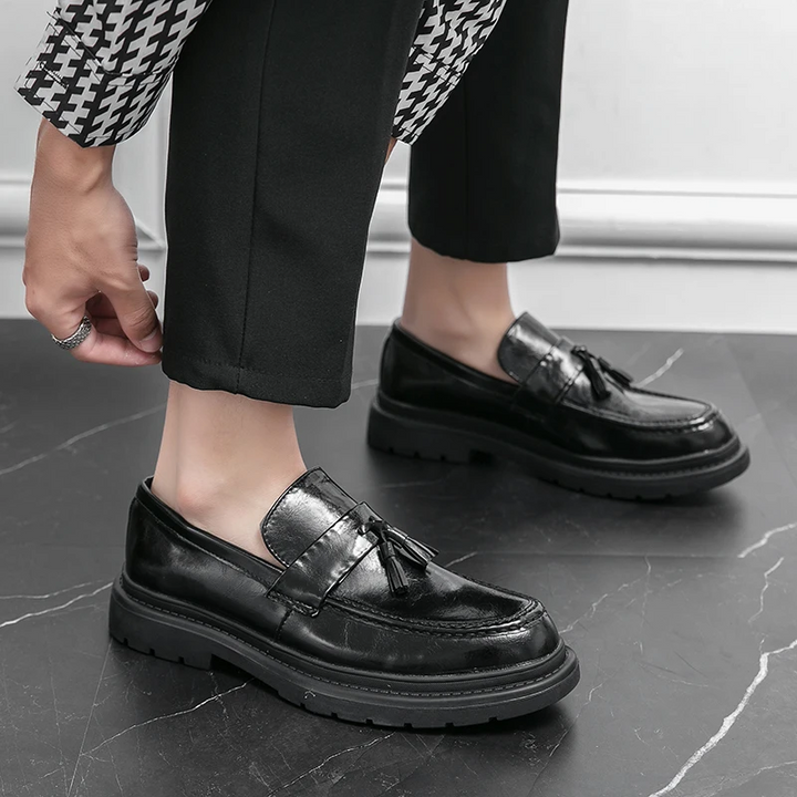 Belmont Collection | Leather Loafers with Decorative Tassels | Comfortable Fit for Stylish All-Day Wear 12
