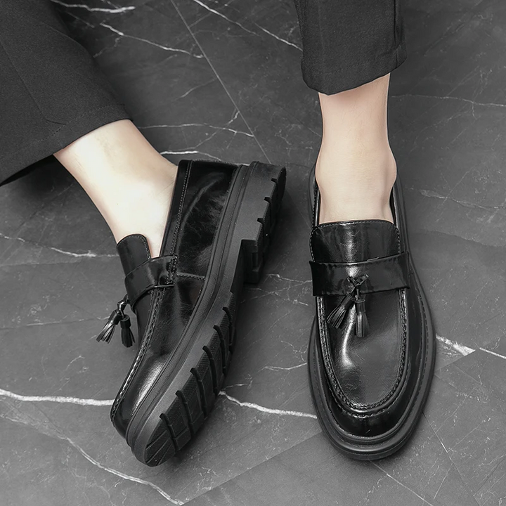 Belmont Collection | Leather Loafers with Decorative Tassels | Comfortable Fit for Stylish All-Day Wear 16