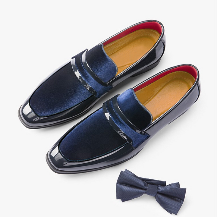Lombardi | Black Loafers for Women with Velvet Accents | Stylish Formal Footwear for Special Events 11