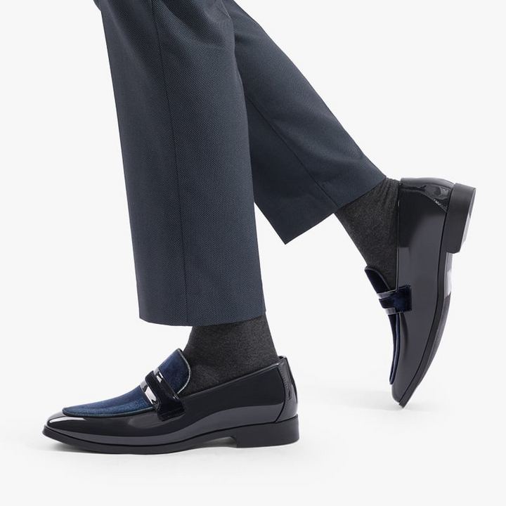 Lombardi | Black Loafers for Women with Velvet Accents | Stylish Formal Footwear for Special Events 9