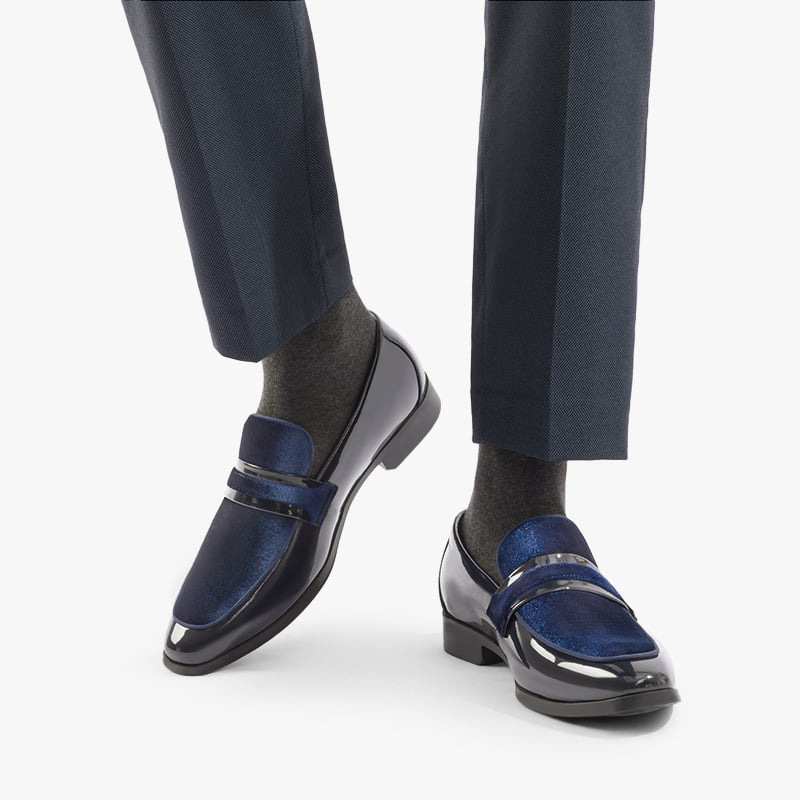 Lombardi | Black Loafers for Women with Velvet Accents | Stylish Formal Footwear for Special Events 10