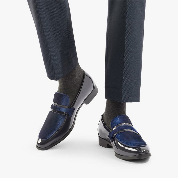 Lombardi | Black Loafers for Women with Velvet Accents | Stylish Formal Footwear for Special Events 10