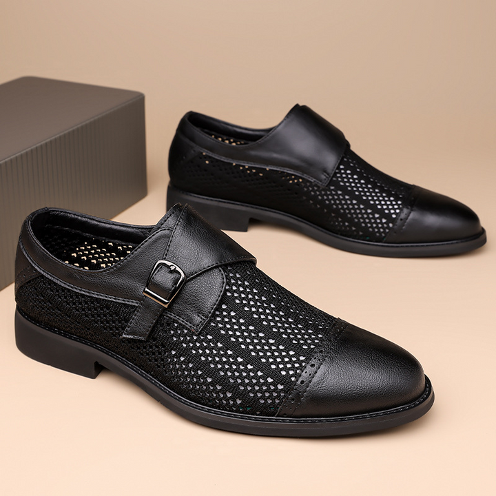 Sarratore | Women's Black Loafers with Breathable Mesh Design | Lightweight Comfort for All-Day Wear 2