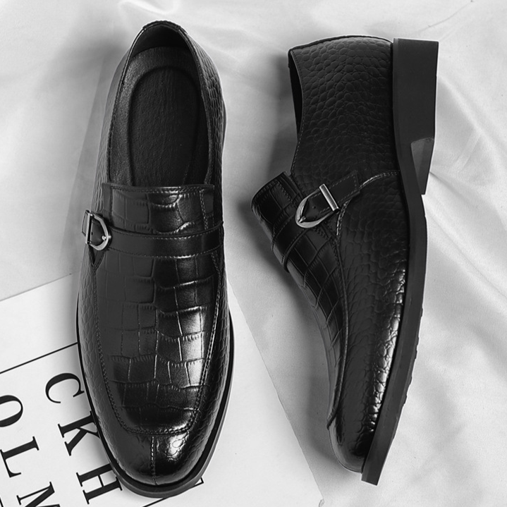 Elegant Collection | Mens Black Leather Loafers with Cushioned Sole | Stylish Comfort for Everyday Wear 8