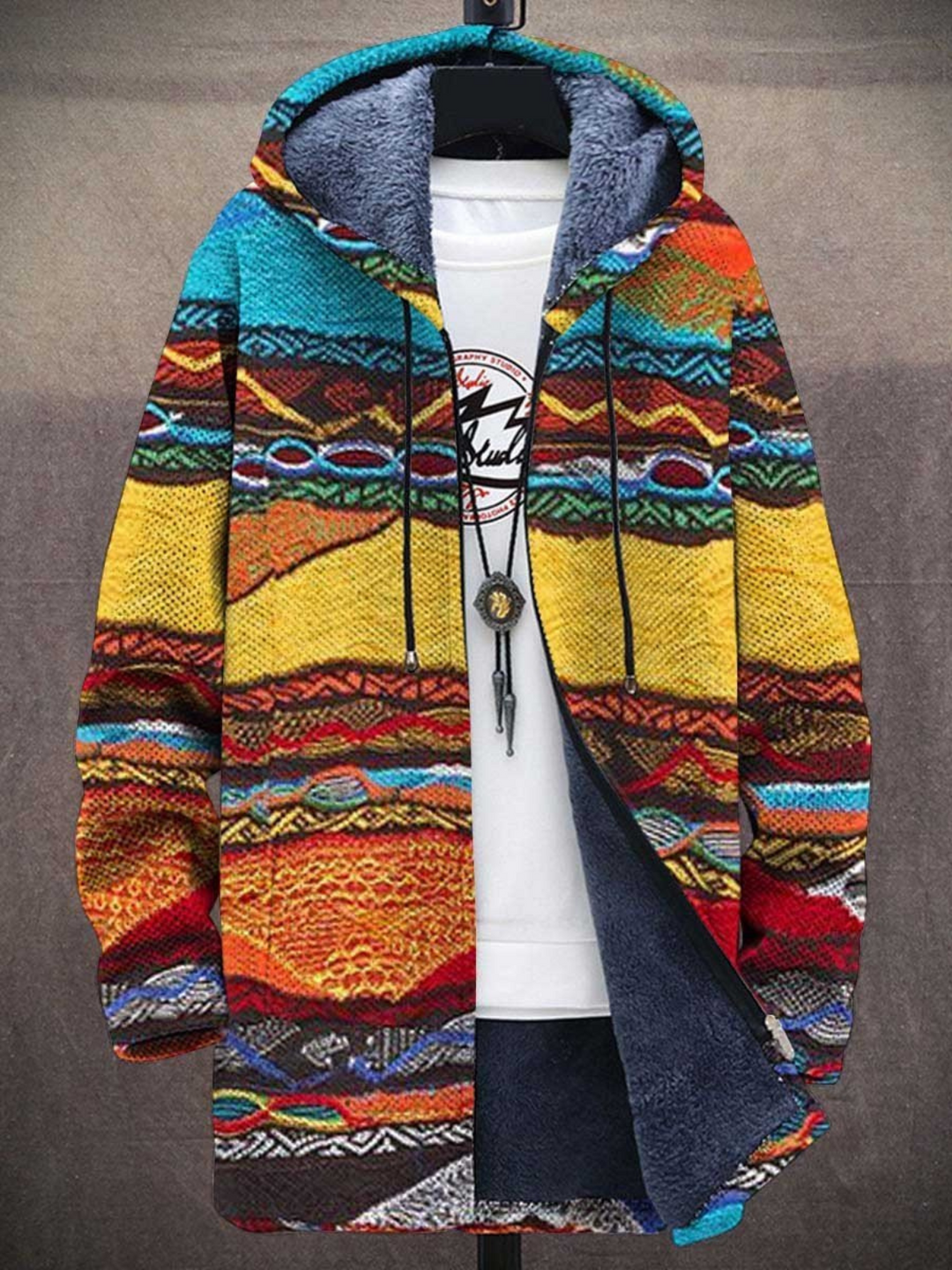 Jindalee™ | Luxury Art-Inspired Cardigan with Zip