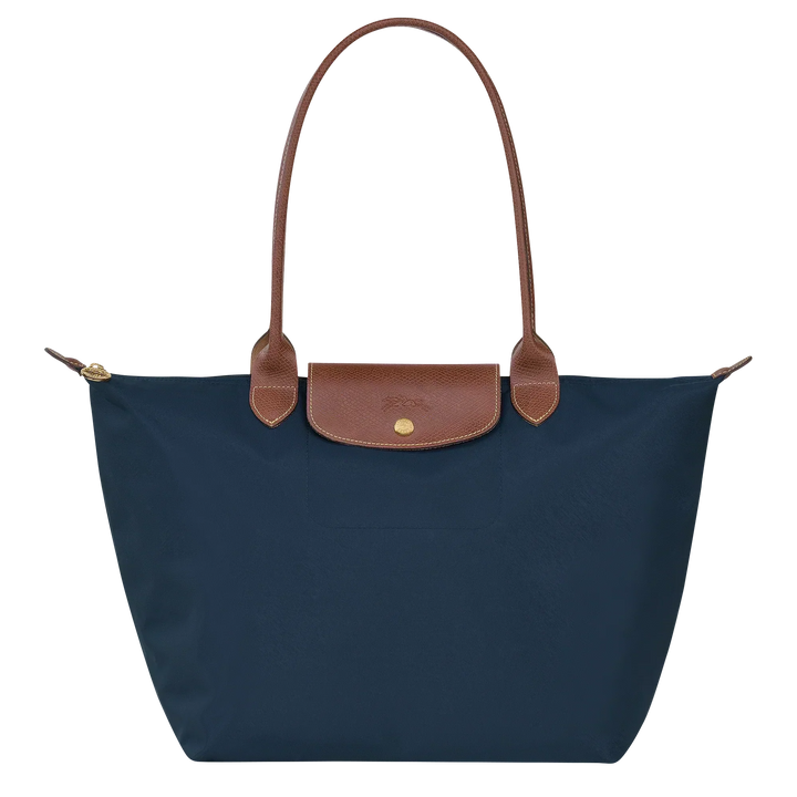 Large Le Pliage Tote Bag – Lightweight Everyday Women's Shoulder Bag in Navy