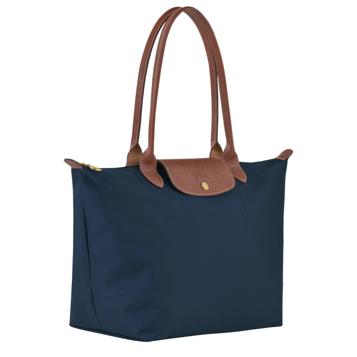 Large Le Pliage Tote Bag – Lightweight Everyday Women's Shoulder Bag in Navy