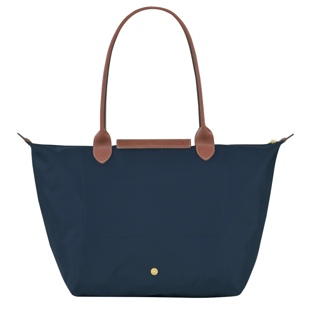 Large Le Pliage Tote Bag – Lightweight Everyday Women's Shoulder Bag in Navy