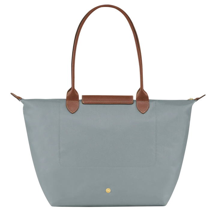 Large Le Pliage Tote Bag – Lightweight Everyday Women's Shoulder Bag in Steel
