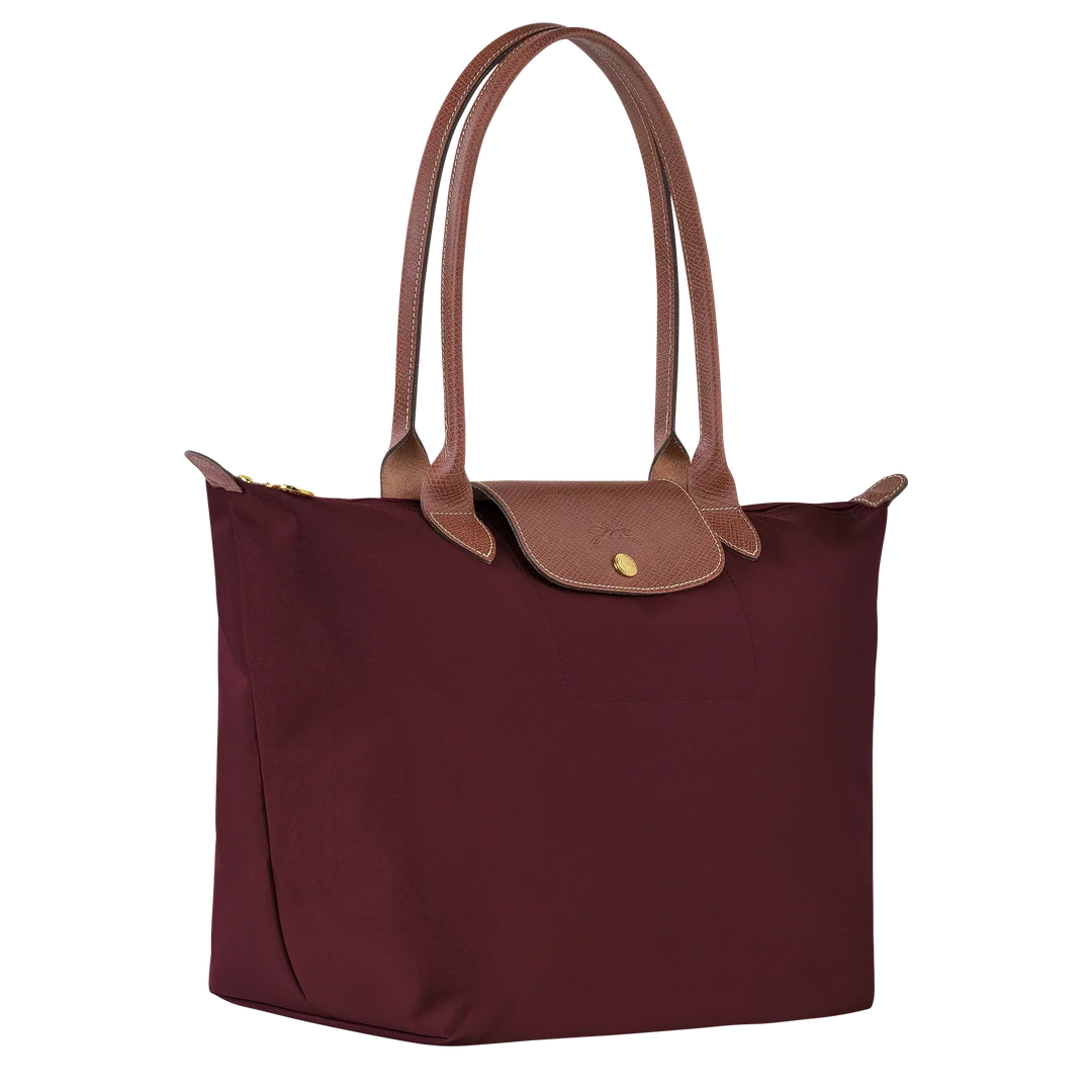 Large Le Pliage Tote Bag – Lightweight Everyday Women's Shoulder Bag in Burgundy