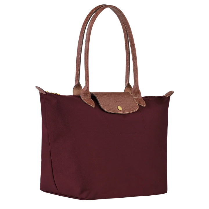 Large Le Pliage Tote Bag – Lightweight Everyday Women's Shoulder Bag in Burgundy