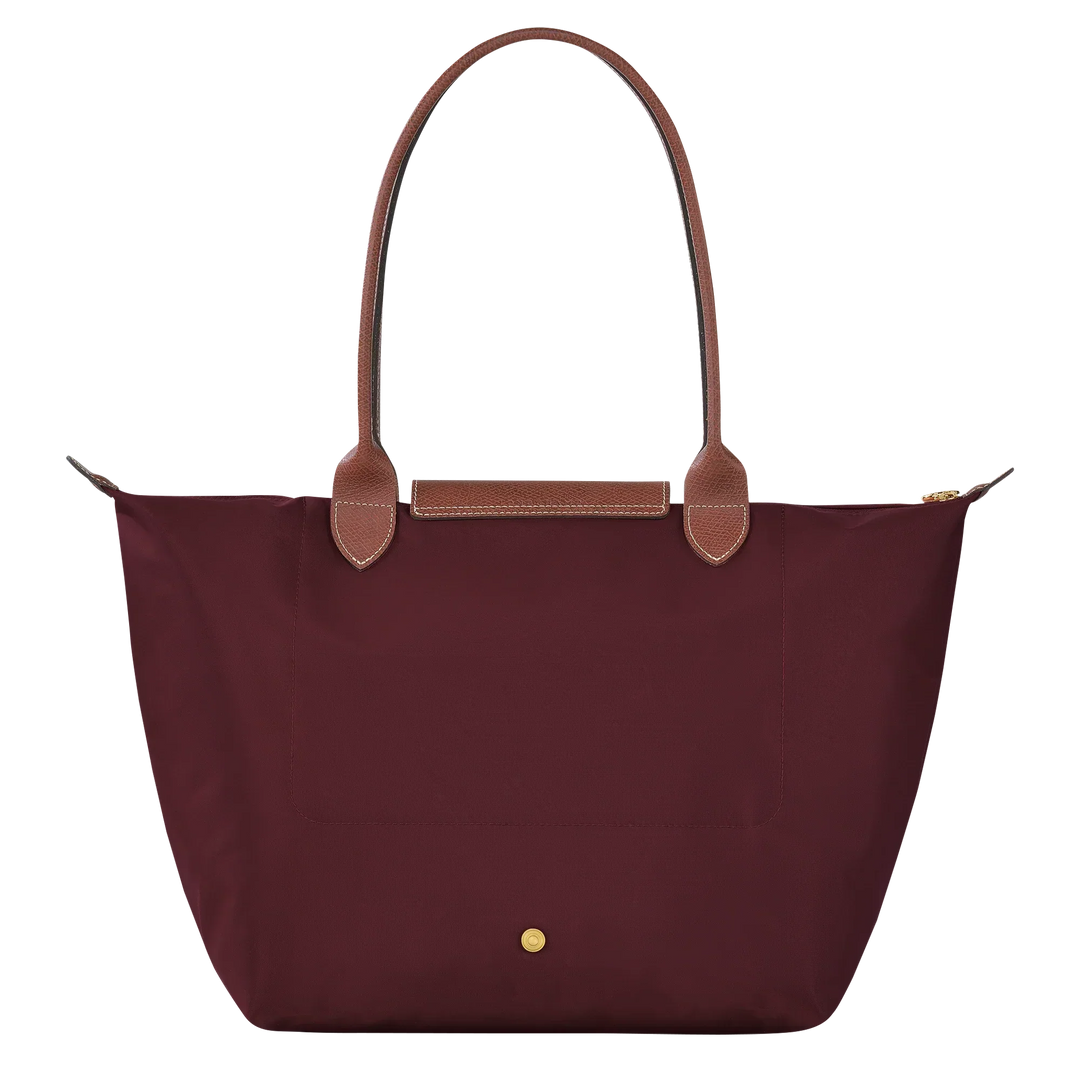 Large Le Pliage Tote Bag – Lightweight Everyday Women's Shoulder Bag in Burgundy