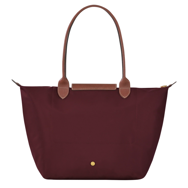 Large Le Pliage Tote Bag – Lightweight Everyday Women's Shoulder Bag in Burgundy