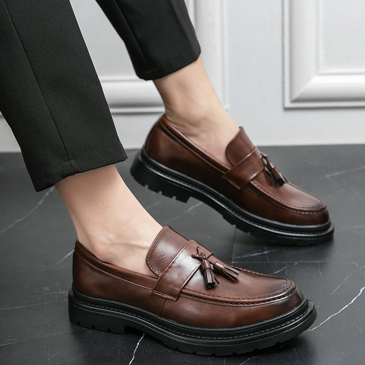 Belmont Collection | Leather Loafers with Decorative Tassels | Comfortable Fit for Stylish All-Day Wear 2