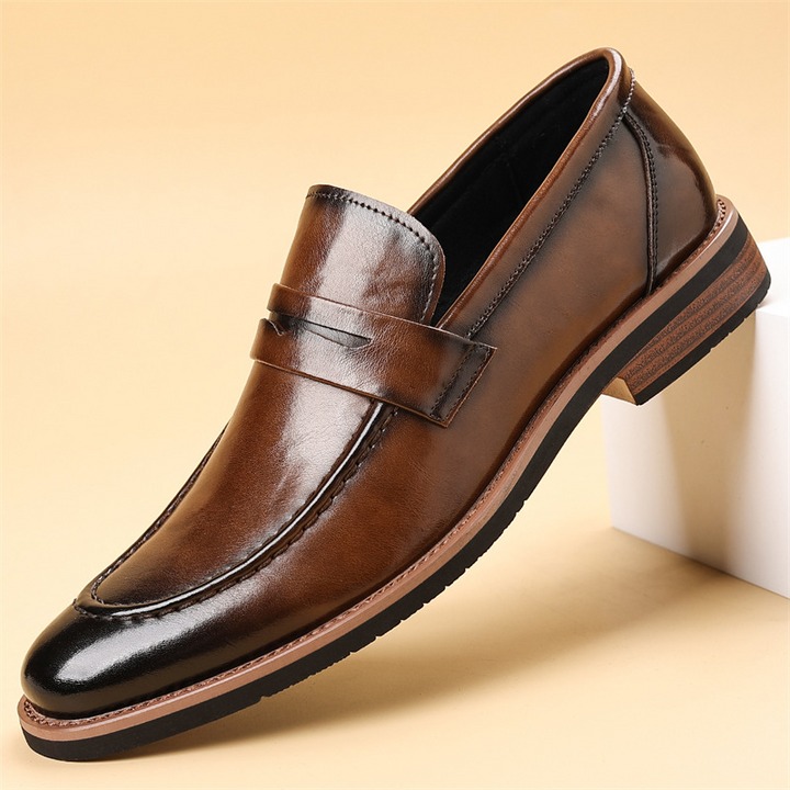 Italian Leather Loafers with Cushioned Footbed | Comfortable Everyday Style 1
