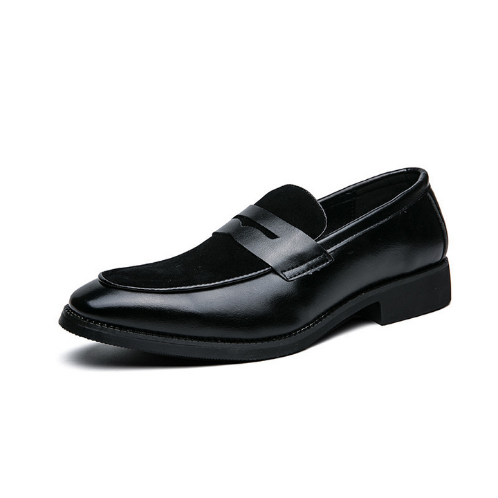 Penny Loafers | Black Loafers for Women with Genuine Leather & Suede Accents | Comfortable Footwear for Versatile Style 9