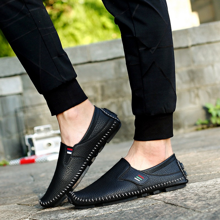 Pelle Italia | Genuine Leather Loafers with Cushioned Insole | Stylish Slip-On Design for All-Day Comfort 5
